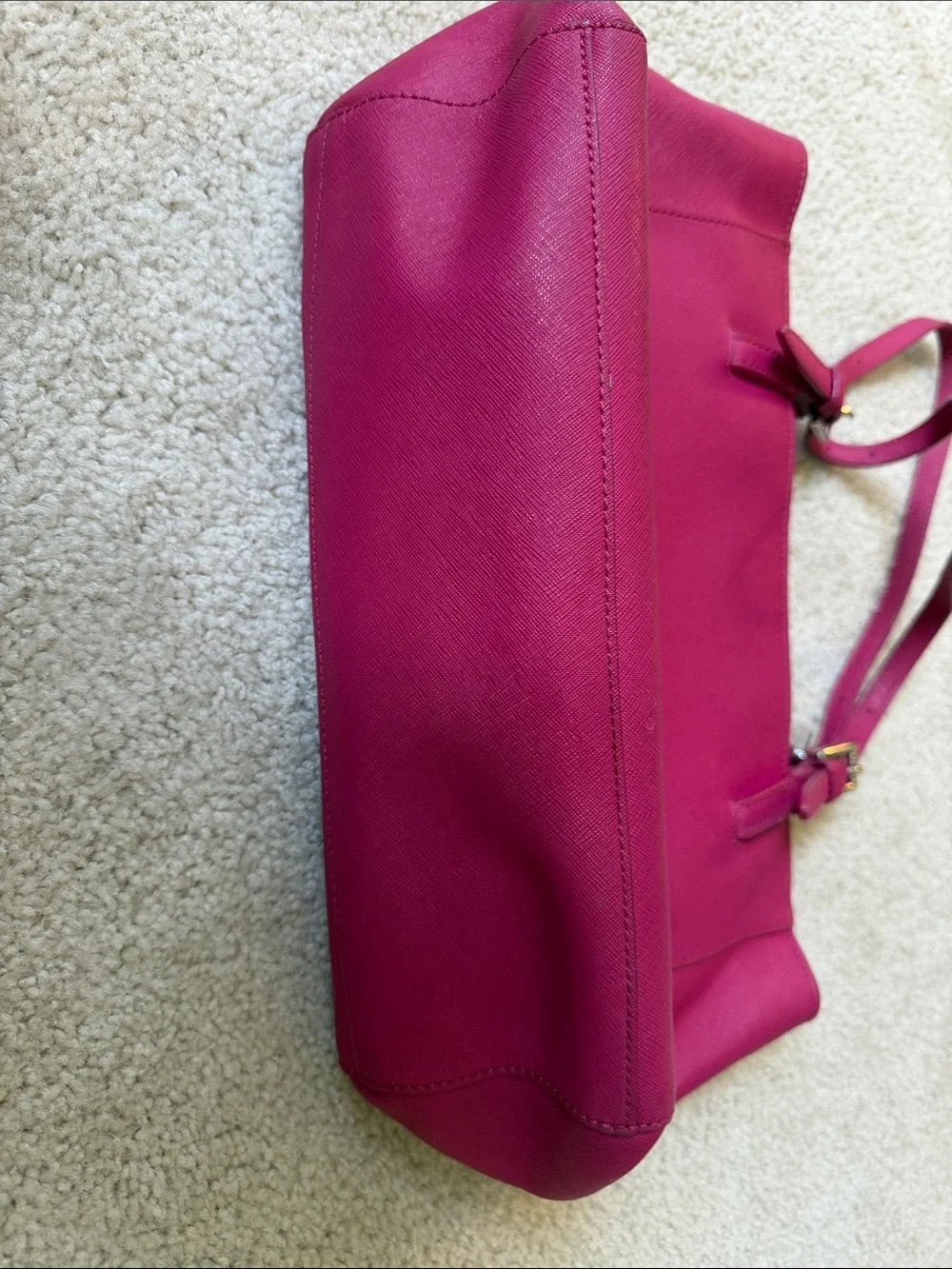 Tory Burch Hot Pink Leather Shoulder Bag